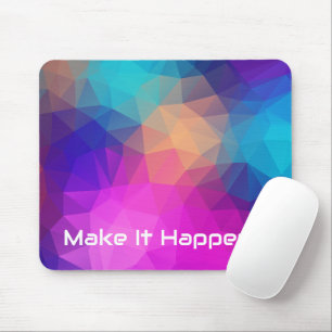Lebendige geometrische abstrakte individuelle Zita Mousepad
