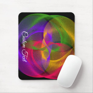 Lebendige geometrische glänzende Mauspad-Finish Mousepad