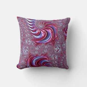 Lebendige Glänzende Groovy Trippy Spiralisierende Kissen