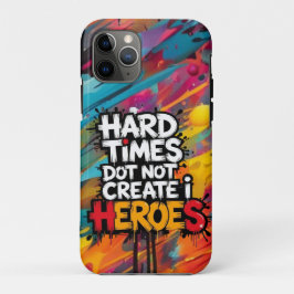 Lebendige Gradient-Typografische Create Heroes Case-Mate iPhone Hülle