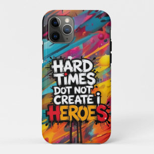 Lebendige Gradient-Typografische Create Heroes Case-Mate iPhone Hülle
