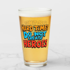 Lebendige Gradient-Typografische Create Heroes Glas