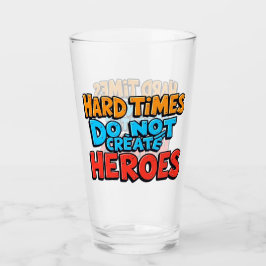 Lebendige Gradient-Typografische Create Heroes Glas