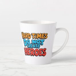 Lebendige Gradient-Typografische Create Heroes  Milchtasse
