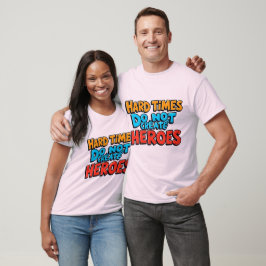 Lebendige Gradient-Typografische Create Heroes T-Shirt