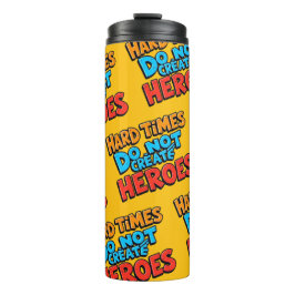 Lebendige Gradient-Typografische Create Heroes  Thermosbecher