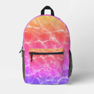 Lebendige Harmonie: Mehrfarbige Stylische Einzigar Bedruckter Rucksack