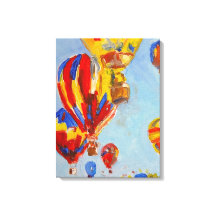 Lebendige Heißluftballons