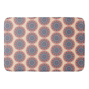 Lebendige Hexcolor Mandala Badematte