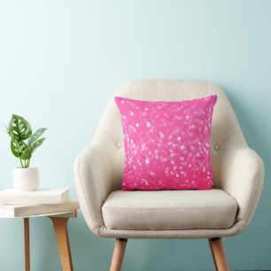 Lebendige Hot-Pink-Glitter-Sparkling-Textur Foto Kissen