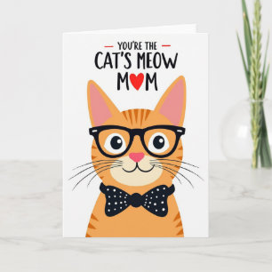 Lebendige Katzen-Mama-Karte Karte