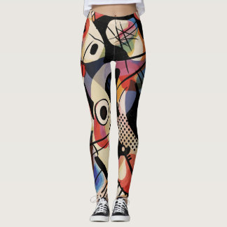 Lebendige Kinematische Abstrakte Kunst Leggings