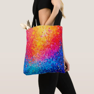Lebendige Konfetti-Sternenexplosion-Kunst