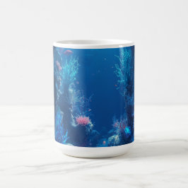 Lebendige Korallenriff-Unterwasserszene Kaffeetass Kaffeetasse
