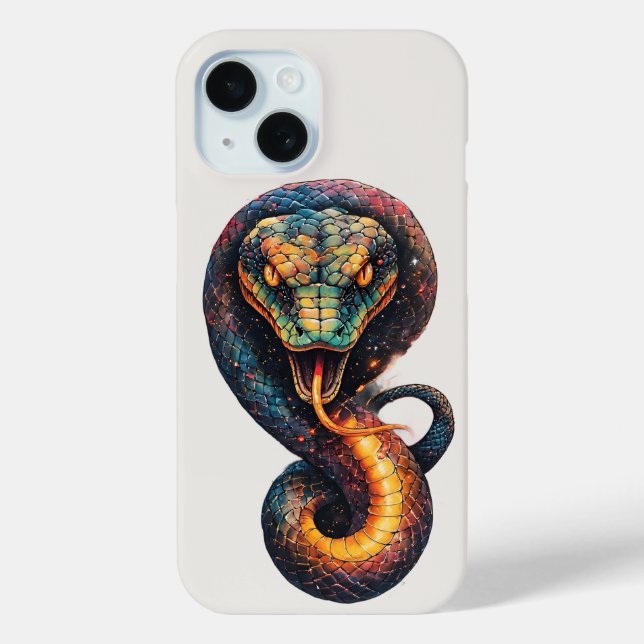 Lebendige kosmische Serpent Case-Mate iPhone Hülle (Rückseite)