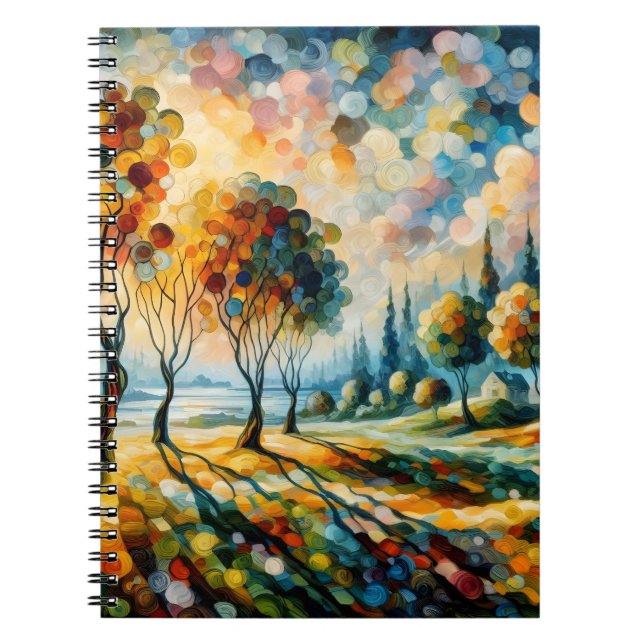 Lebendige Landschaft Notizblock (Vorderseite)