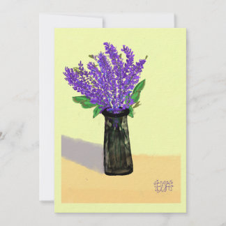 Lebendige Lavendelblumen, Naturinspiriert Einladung