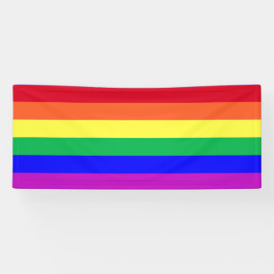 Lebendige leuchtende Farben LGBTQ Klassische Regen Banner