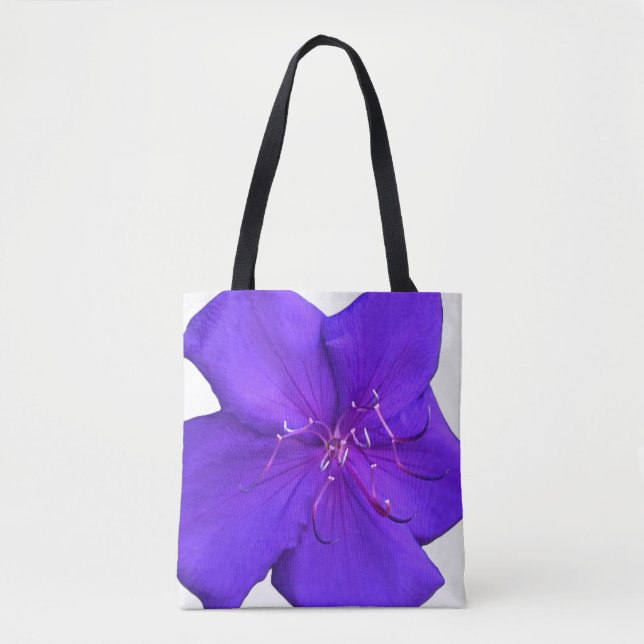 Lebendige lila Blüte – Kühner botanischer Kunst-To (Vorderseite)