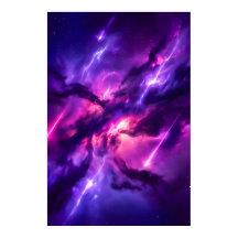 Lebendige Magenta-Kosmische-Leere-Nebel-Kunst