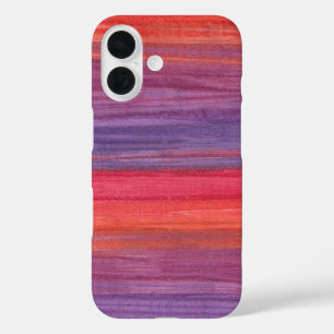 Lebendige Magenta- und Lila-Abstrakte Ölmalerei iPhone 16 Hülle