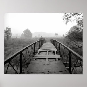 lebendige Makrofotografie in Schwarzweiß Poster