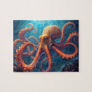 Lebendige Mandala-Oktopus-Kunst Puzzle