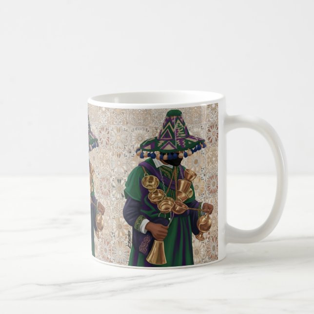 Lebendige Marktszene des Souks in Marrakech Kaffeetasse (Rechts)