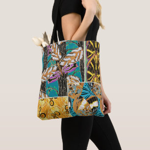 Lebendige maximalistische Teal- und violette Schme