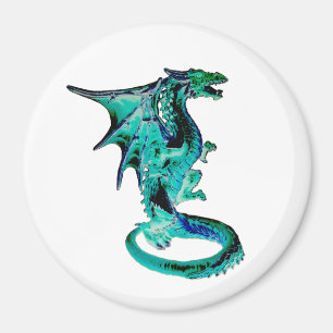 Lebendige Meeres-Drache Fantasy-Kunstwerk C Magnet