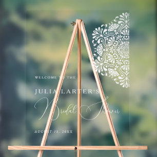 Lebendige mexikanische Fiesta-Regenbogen-Brautpart Acrylschild