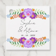 Lebendige mexikanische Floral Fiesta-Hochzeit