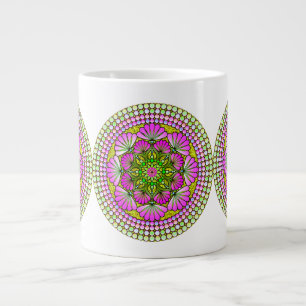 Lebendige Multicolor-Jumbo-Kunsttasse Jumbo-Tasse