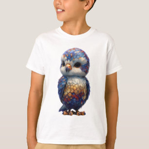 Lebendige Mythische Gefiederte Käuzchen-Kinder T-Shirt