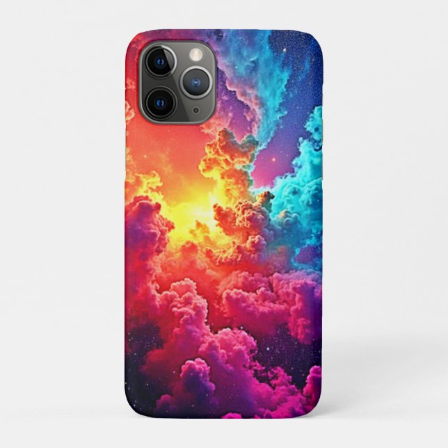 Lebendige Nebel-Kunst: Kosmische Farb-Kunst Case-Mate iPhone Hülle (Rückseite)
