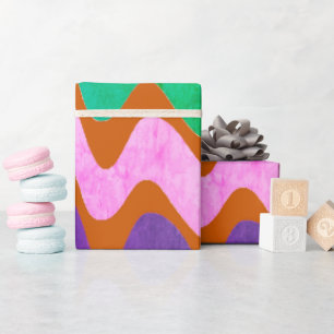 Lebendige Orange Geschenkideen Geschenkpapier