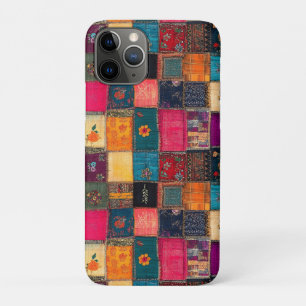 Lebendige Patchworkdecke mit klassischen Blumenmus Case-Mate iPhone Hülle