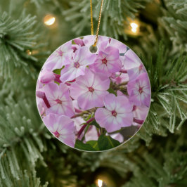 Lebendige Phlox-Blüte Botanische Blume Keramik Ornament