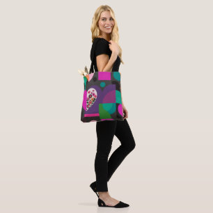 Lebendige pinke botanische Mode-Tasche