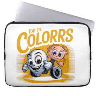 Lebendige Pop-Art-Cartoon-Laptop-Hülle Laptopschutzhülle