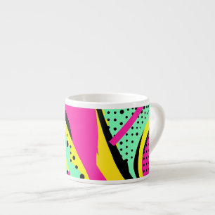 Lebendige Pop Art Espressotasse