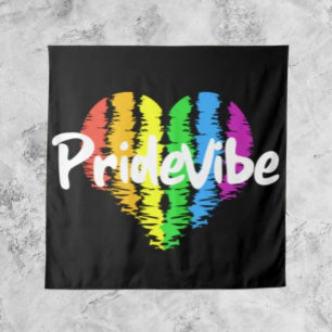 Lebendige PrideVibe-Tapete: Umarme deinen Regenbog Wandteppich
