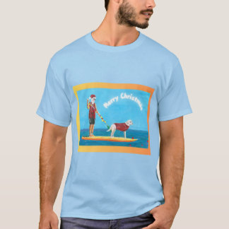 Lebendige Print-Erwachsene blaues Weihnachtshemd T-Shirt