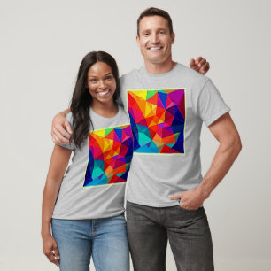 Lebendige prismatische Chaos-Energie-Kunst T-Shirt