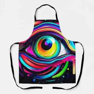 Lebendige psychedelische Augen-Kunst Schürze