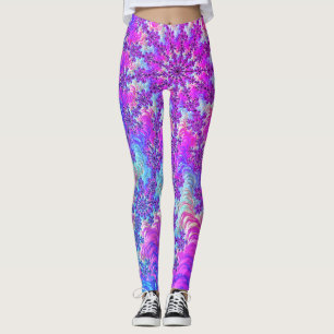 Lebendige psychedelische farbenfrohe groovige Frak Leggings