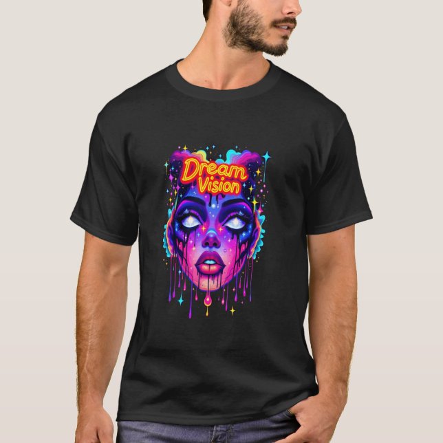 Lebendige psychedelische Traumvision Mädchen Tripp T-Shirt (Vorderseite)