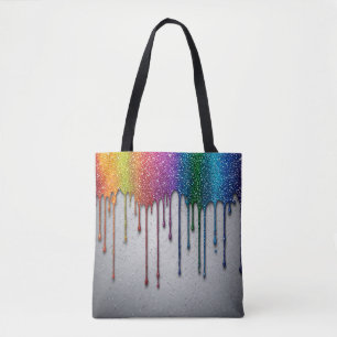 Lebendige Regenbogenfarben-Tropfen
