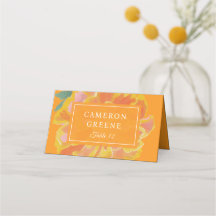 Lebendige Ringelblumen-Orange-Hochzeit