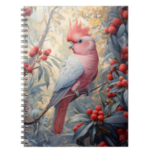 Lebendige Rosa Galah Cockatoo Notizblock